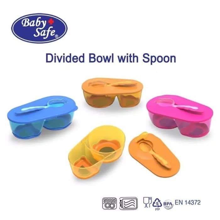 Baby Safe Divided Bowl With Spoon