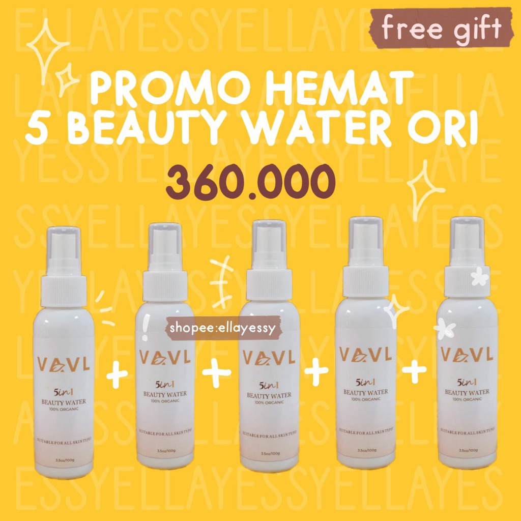 VAVL PAKET HEMAT 5 Beauty water ori