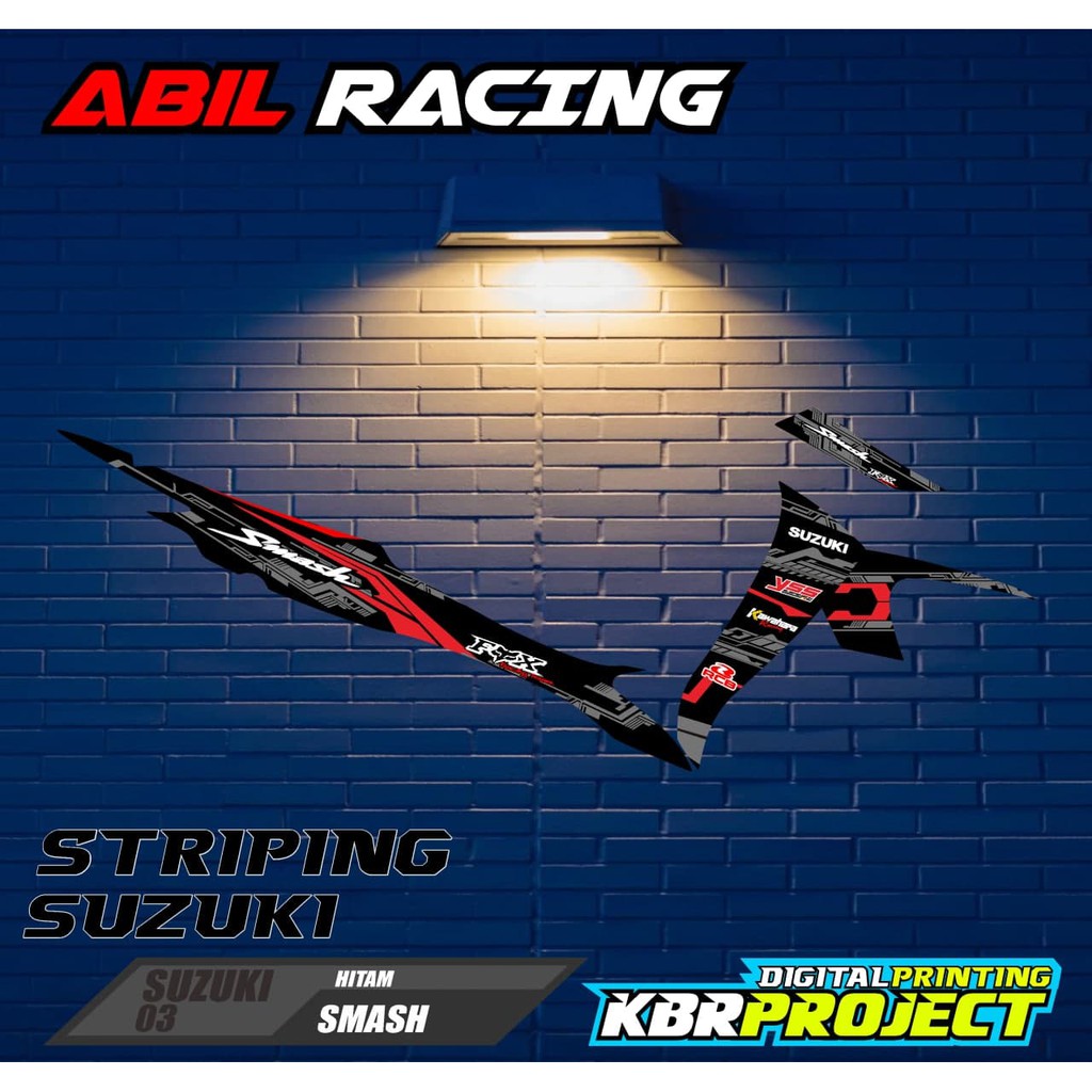 SMASH Striping - stiker motor -striping variasi  SMASH 03 RACING