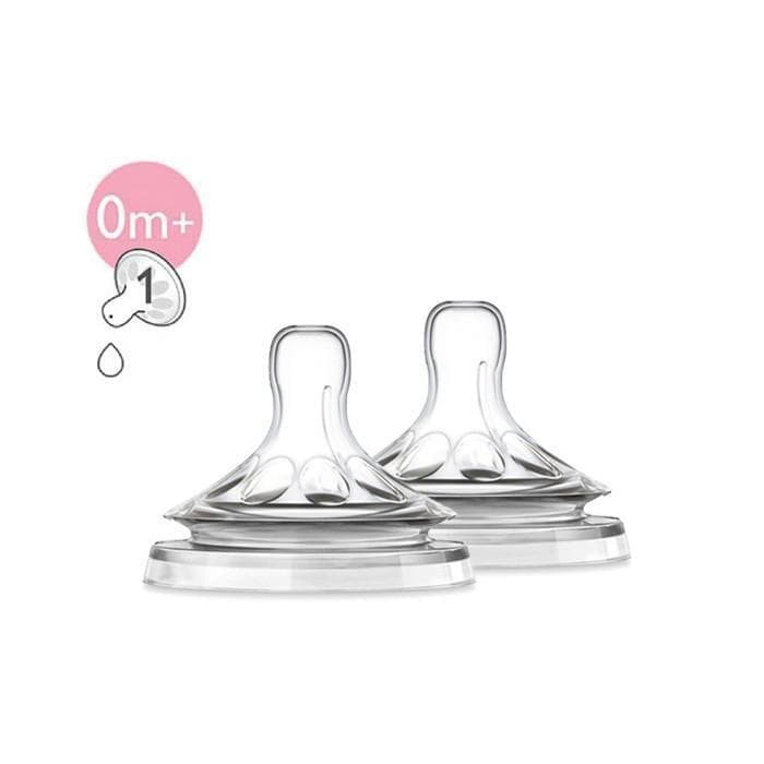 Philips Avent Natural Nipple 2pcs Fast Flow 0M+