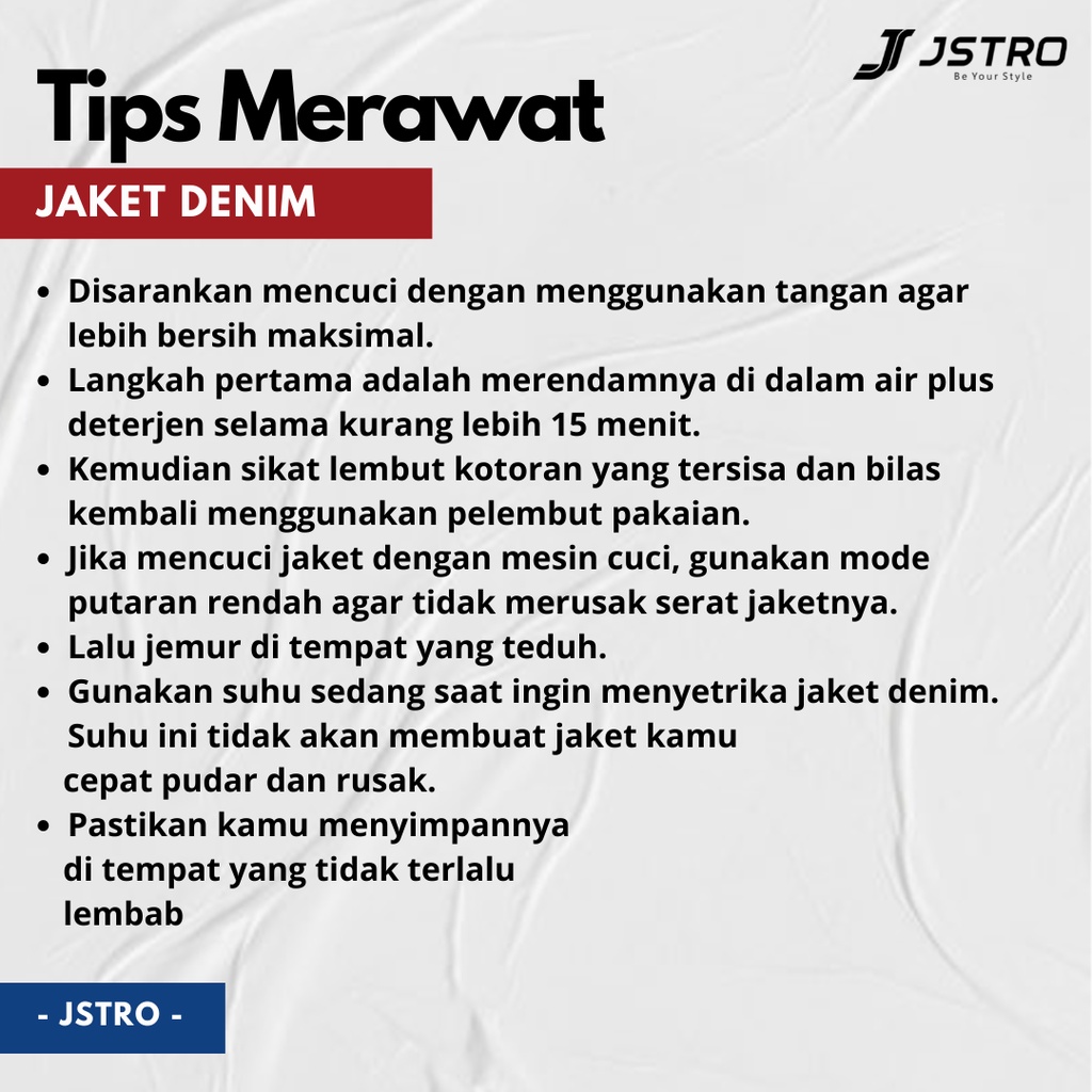 Jstro Jaket Denim Garmen Biru Dongker 2