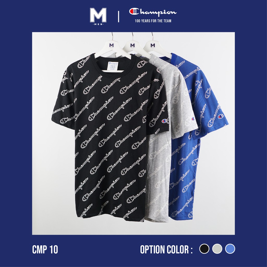 Champion Reverse Weave All Over - Kaos Lengan Pendek - Unisex