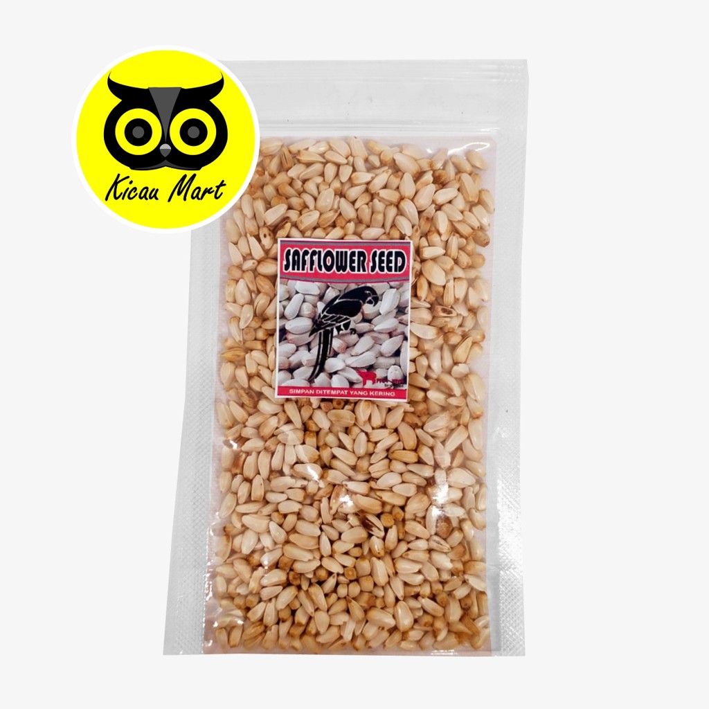 SAFFLOWER BIJI BUNGA MATAHARI KUACI KWACI KUPAS SUNFLOWER SEED PAKAN BURUNG HAMSTER MARMUT SAFFRF