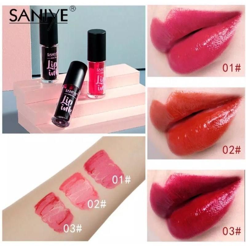 Saniye Lip Ink Waterproof Lip tint Tahan Lama Liptint