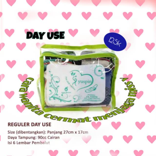 Yuspin Pembalut (DAY USE)/Pembalut Kain Cuci ulang