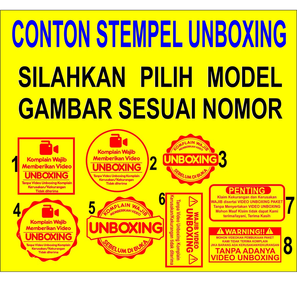

STEMPEL OTOMATIS /WARNA/FLASH UNBOXING