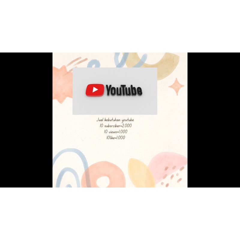 jasa subscriber+like+view