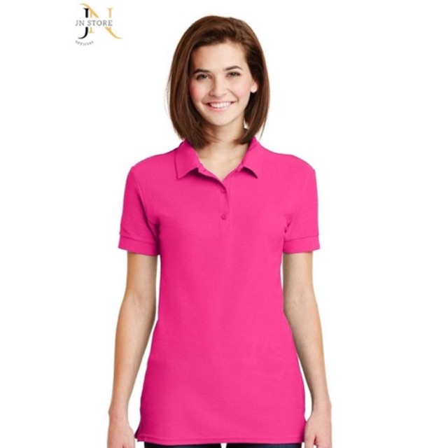 Jual Kaos Polo Lengan Pendek Warna Pink Fanta Black Kaos Kerah