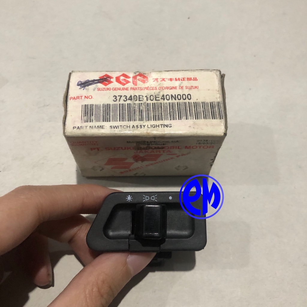 SAKLAR LAMPU ( ON / OFF ) SUZUKI SHOGUN 125 FL 37340B10E40N000 ORIGINAL