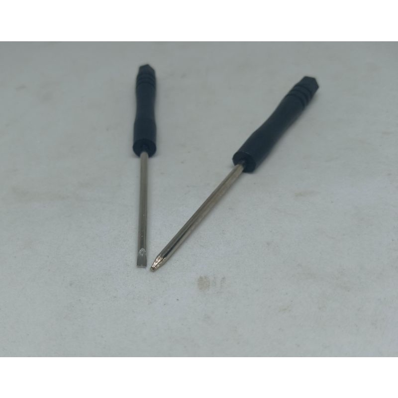 OBENG MINUS DAN PENTALOBE / OBENG BINTANG 0.8  UNTUK  BUKA BAUT BAWAH  REDMI NOTE 4 / REDMI 4 PRIME 