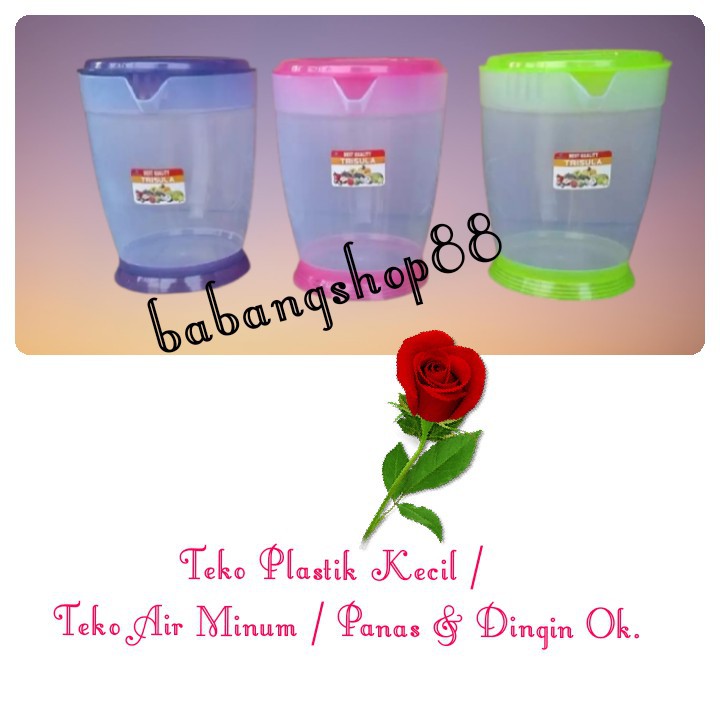 Promo teko pelastik kecil / teko air minum / tahan panas & dingin  1 PCS (RANDOM)