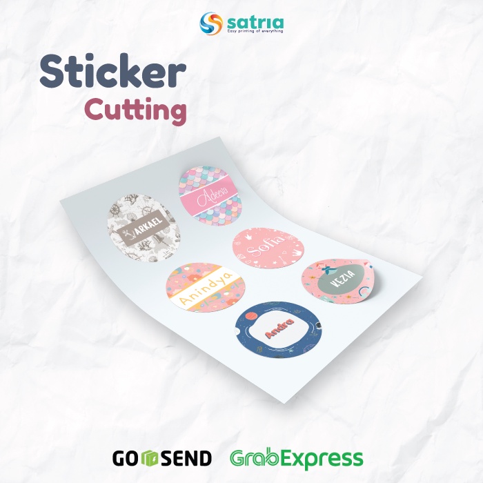 

Cetak Stiker/ Print Stiker/ Print Stiker Label + Cutting (Kiss Cut) A3
