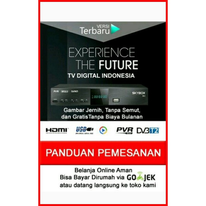 Set Top Box Dvb T2 Skybox H1 Tv Digital Gratis Kabel Loo Out Shopee Indonesia