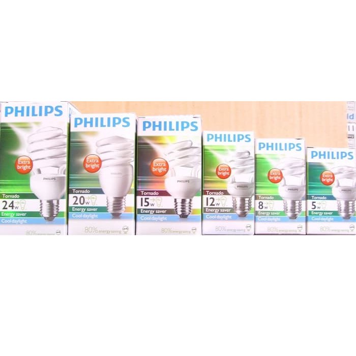 Bohlam PHILIPS TORNADO Lampu PHILIPS TORNADO / Lampu ULIR PHILIPS 20W