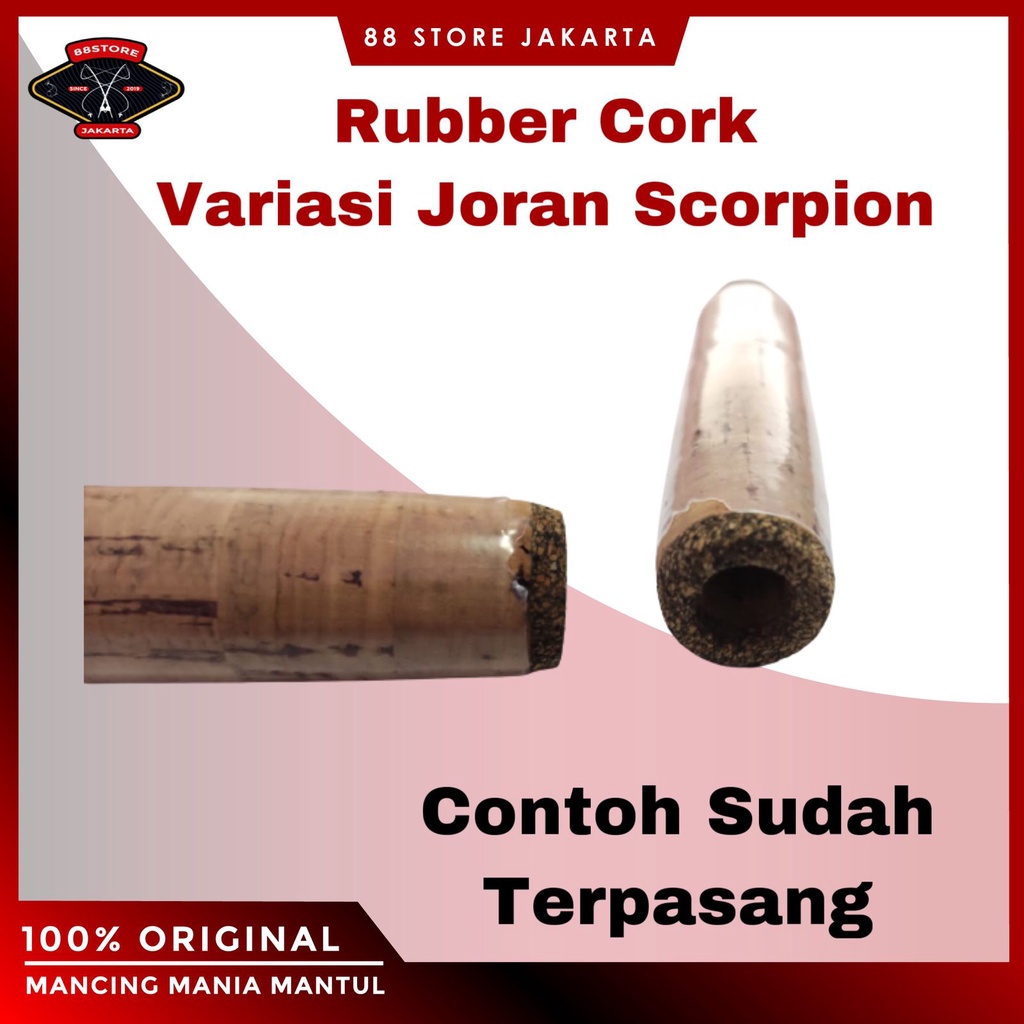 rubber cork variasi busa joran