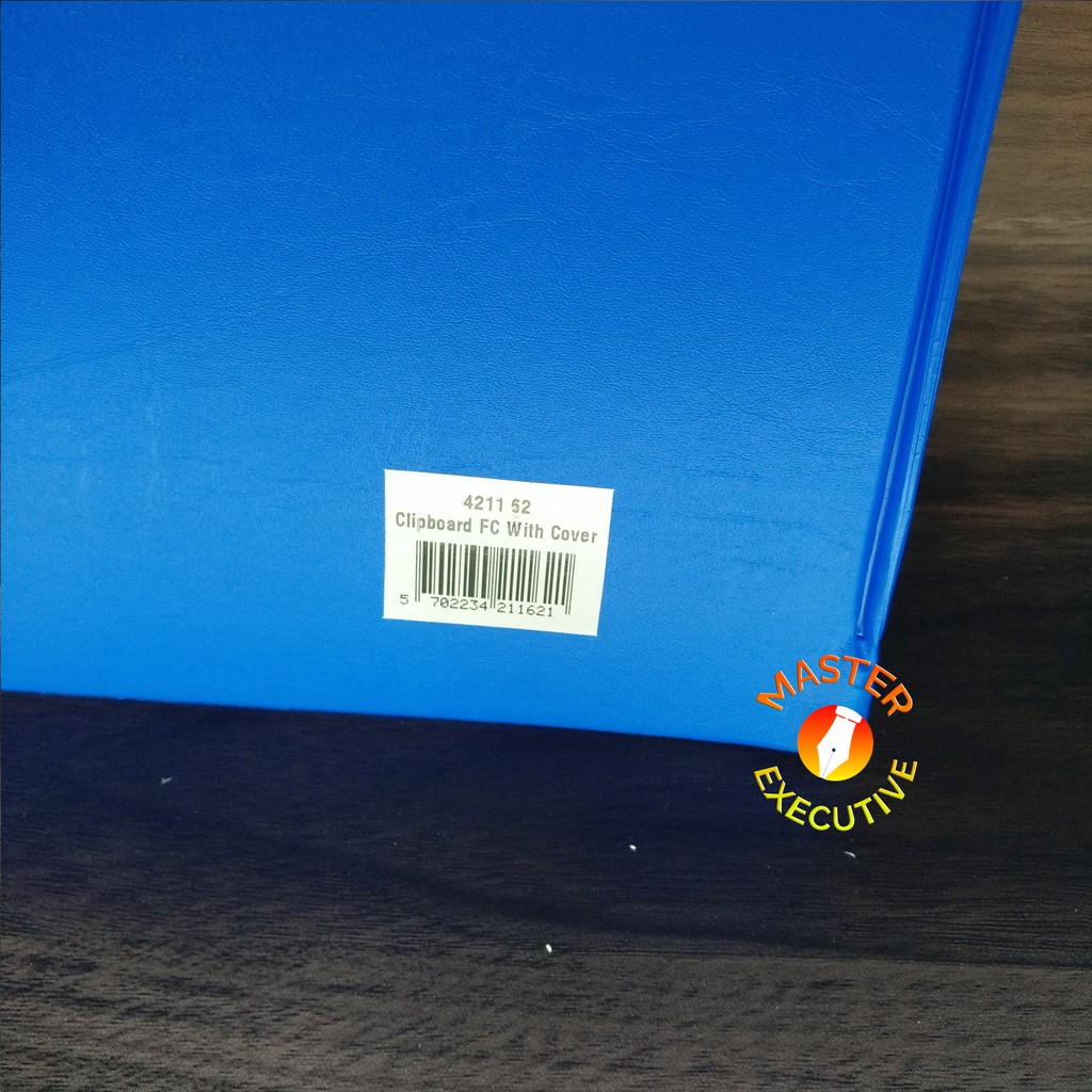 Bantex Clipboard with Cover - Papan Dada Kulit Sintetis Biru Elektrik 4211 62