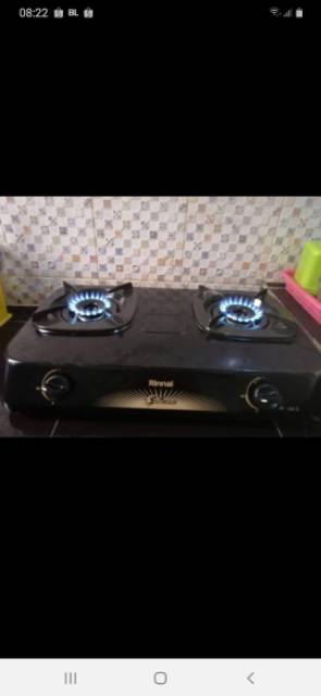 Kompor Gas Rinnai RI302S 2 TUNGKU + Selang Gas + Regulator WINN  . SNI