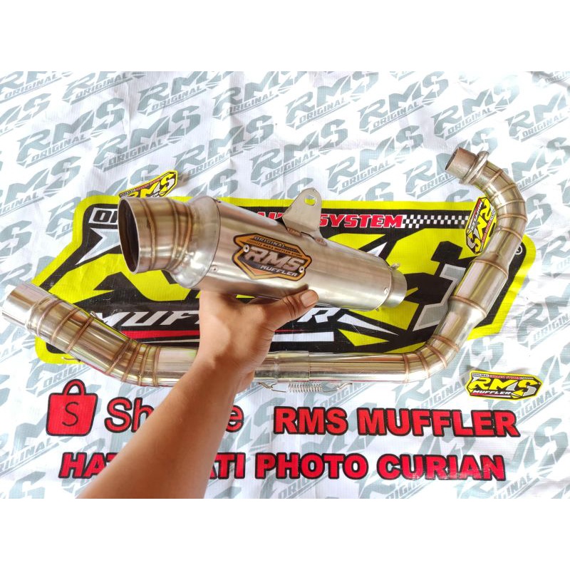 Knalpot RMS Muffler Original Kompetisi 25cm Megapro CB GL Tiger Vixion Scorpio z