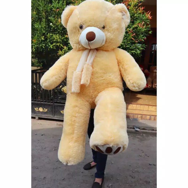 Boneka Tedy Bear Jumbo Syal Telapak 1,2 meter Berlabel SNI