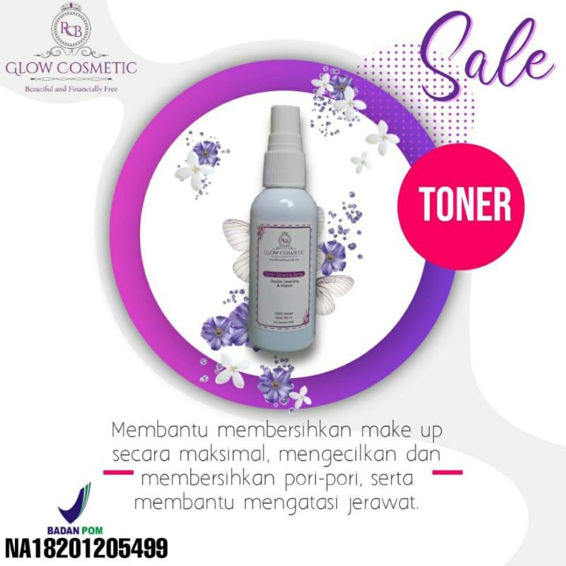 RCB Glow toner spray/Toner RCB glow