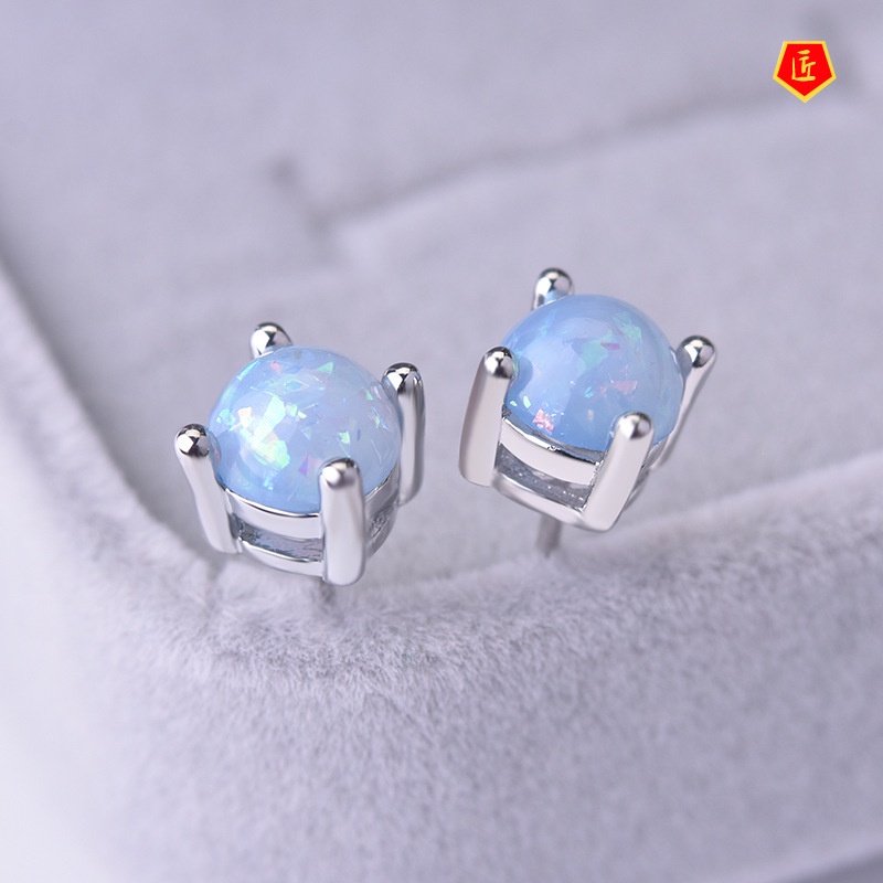 [Ready Stock]Simple Color Opal Earrings