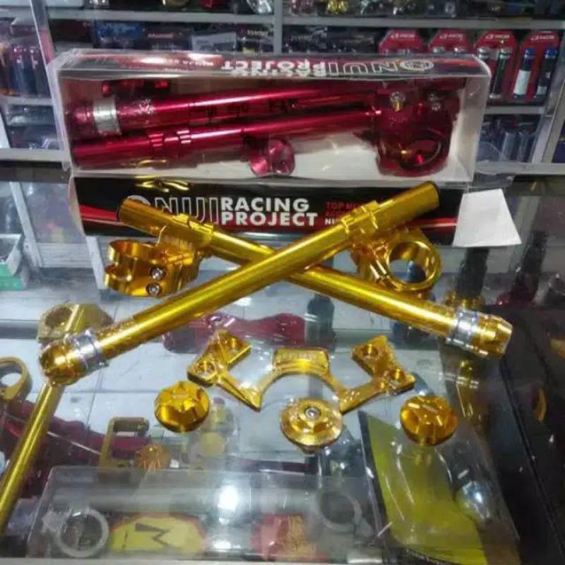 Stabilizer Stang Cnc Jumbo Tebal Palang Stang Cnc Universal Vixion Verza Cb150 R Pcx Rx King Dan Motor Lain Nya