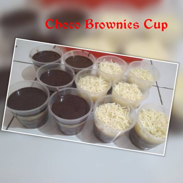 

Choco brownies cup (banana vla)