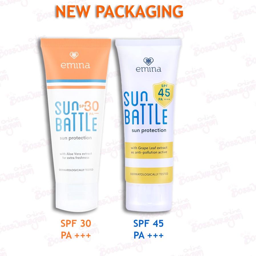 ➭ (BOSS) EMINA Sunscreen - Emina Sun Battle Sun Protection SPF30 SPF45 60ml ➲