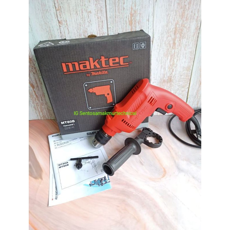 MAKTEC MT 80 B Bor Tangan Listrik Besi Tembok Beton 13 MM 13mm MT80