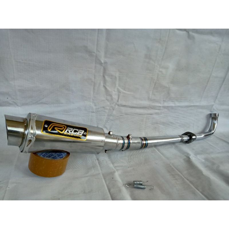 knalpot racing Rcb , buat motor supra 110,vega,smash,shogun,jupiter,grand,c70,