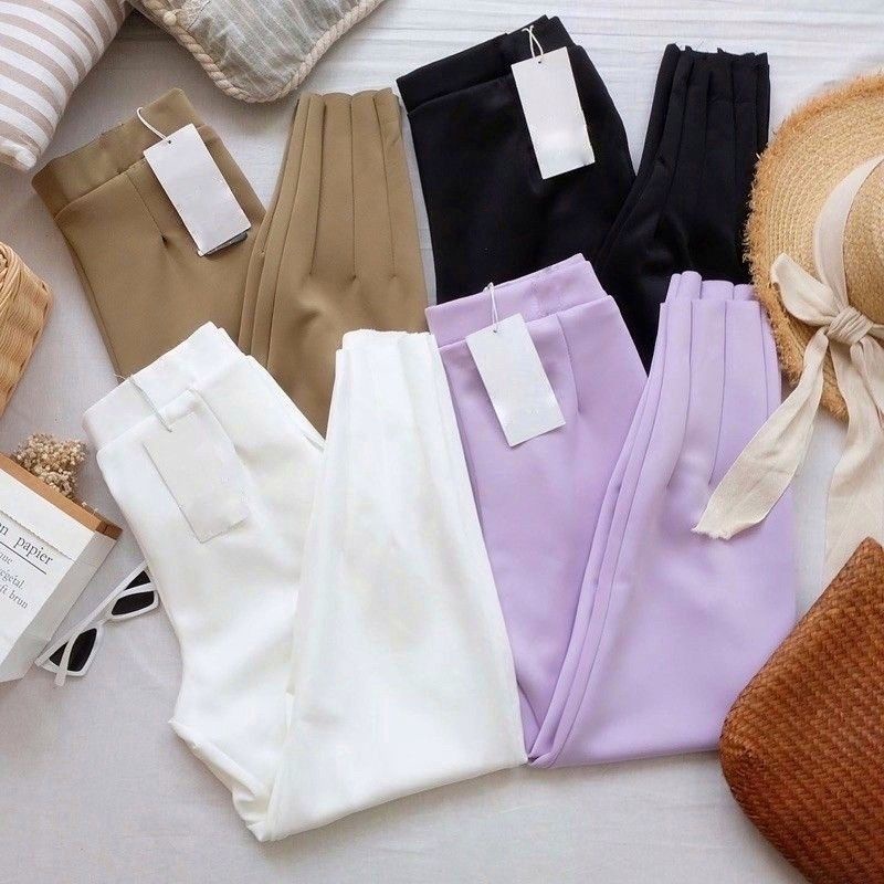 Celana Tulip Cubit Scuba Putih