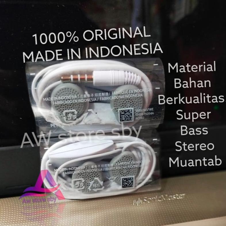 Original Indonesia Headset Samsung Extra Bass Earphone Samsung A22 A32 A20S A50 A30S A31 A51 A11 A51