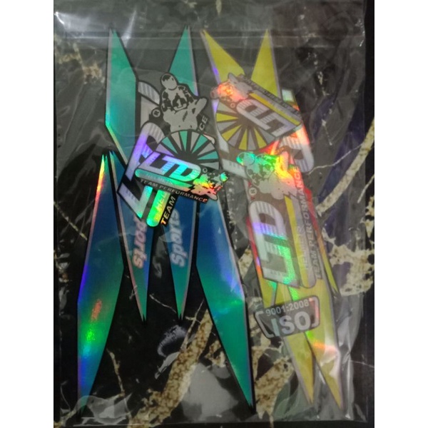 Stiker Helm LTD hologram