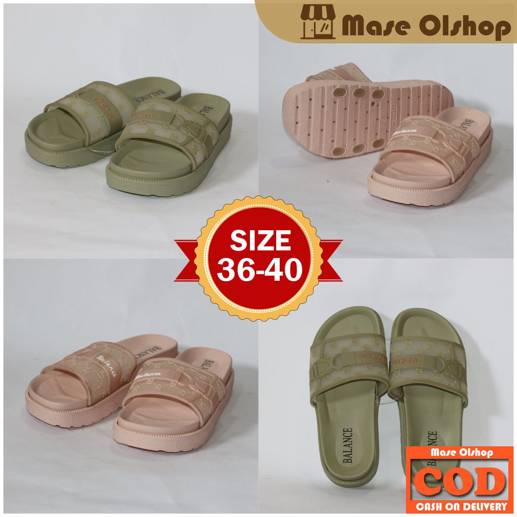 Sandal Slop Wanita Sandal Jelly Balance 1603-21