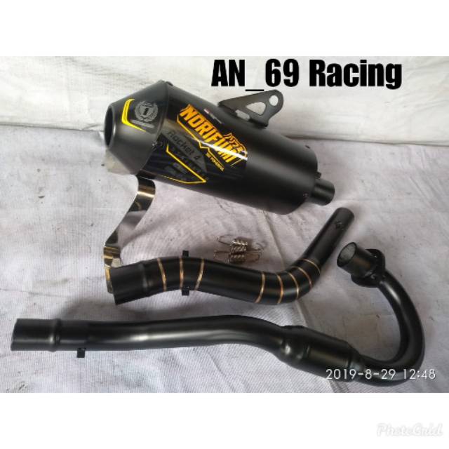 Knalpot norifumi blacdof pnp KLX 150 S G BF CRF 150L D-TRACKER 150 KLX TIGER VIXION TRIL dll