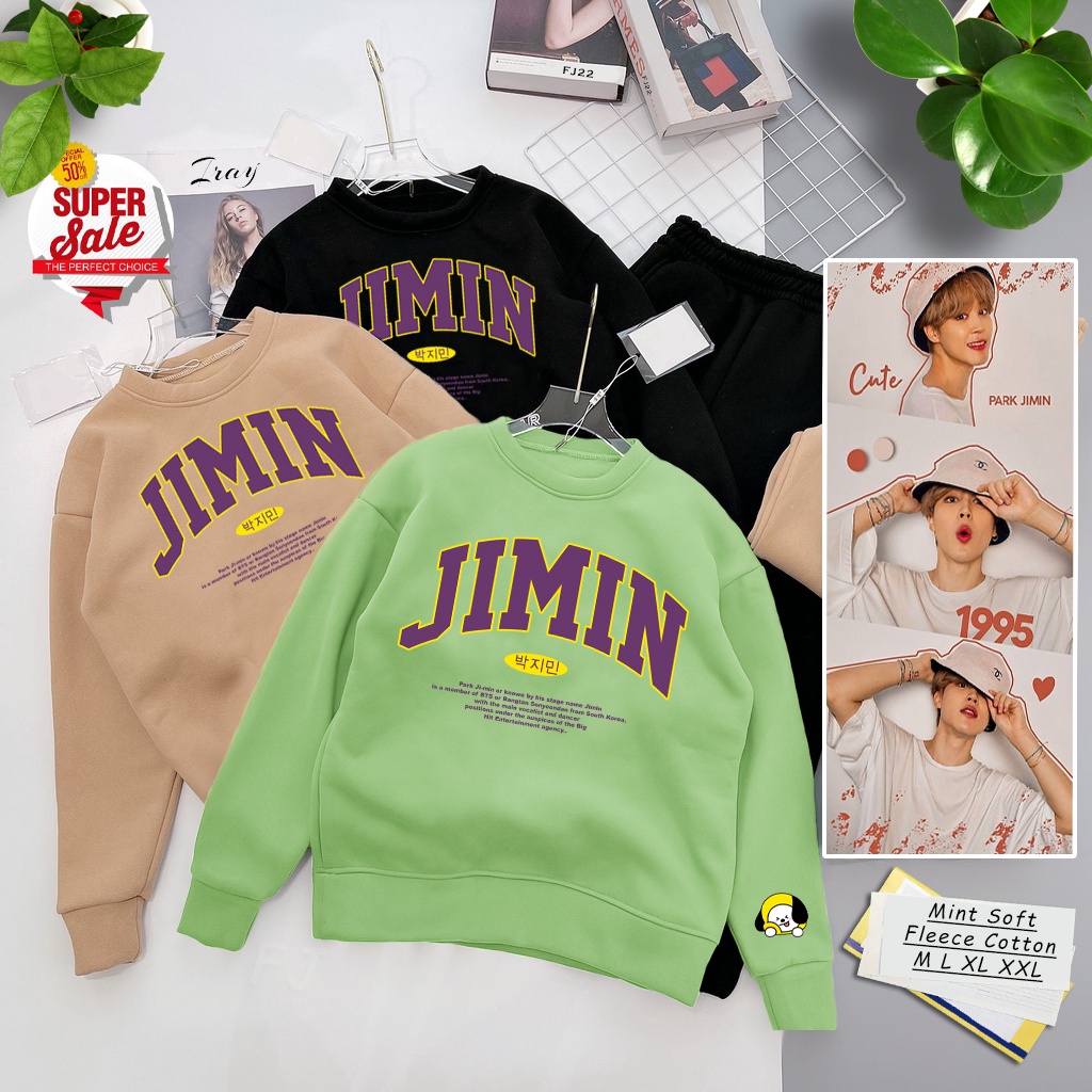 JIMIN Sweater  ( TEBAL ) BT5 BT21  Korea Style | Park Jimin Unisex | Dhea Fashion | Untitres