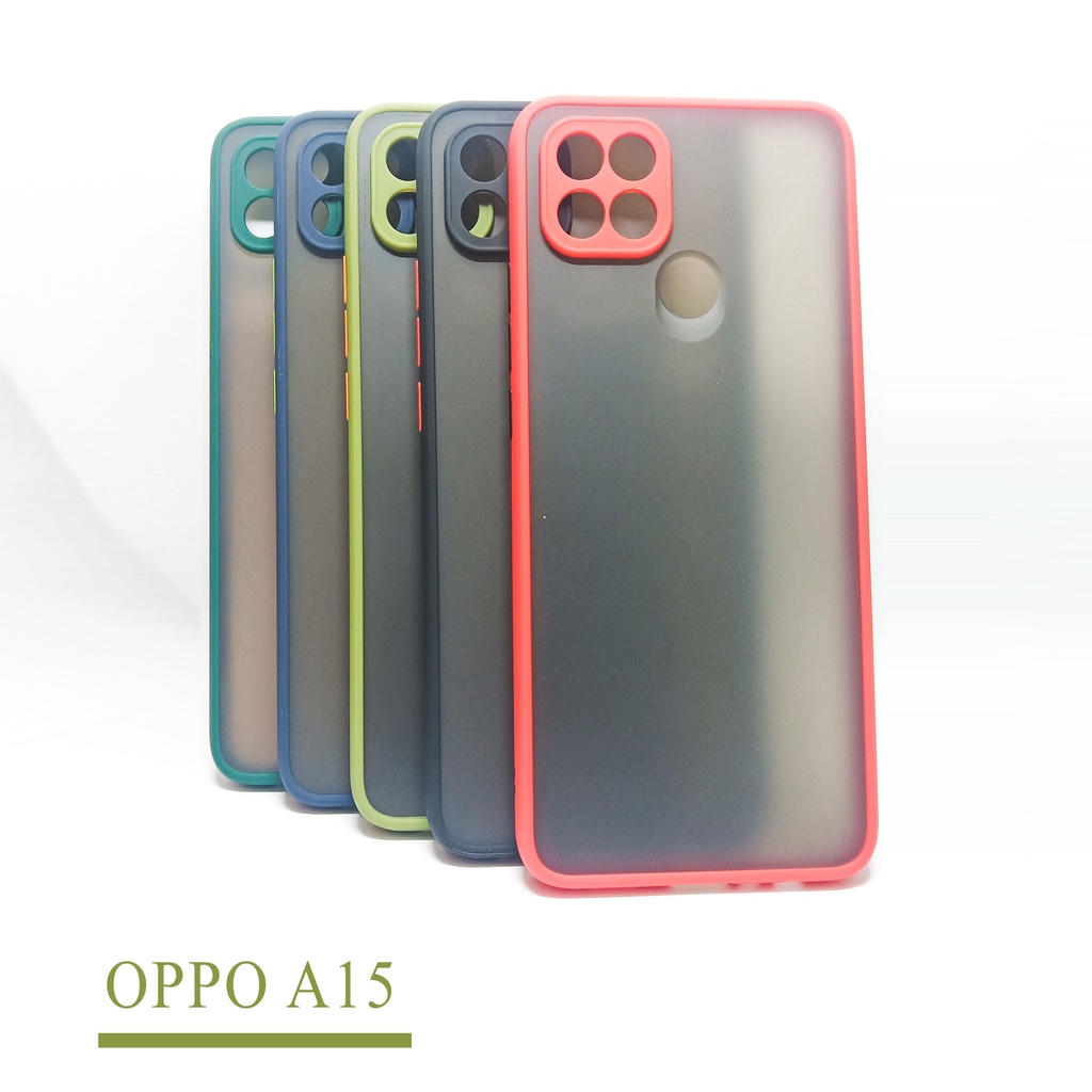 CASE MATTE OPPO A15 OPPO A15S TRANSPARAN FUZE MACARON MY CHOICE - FA