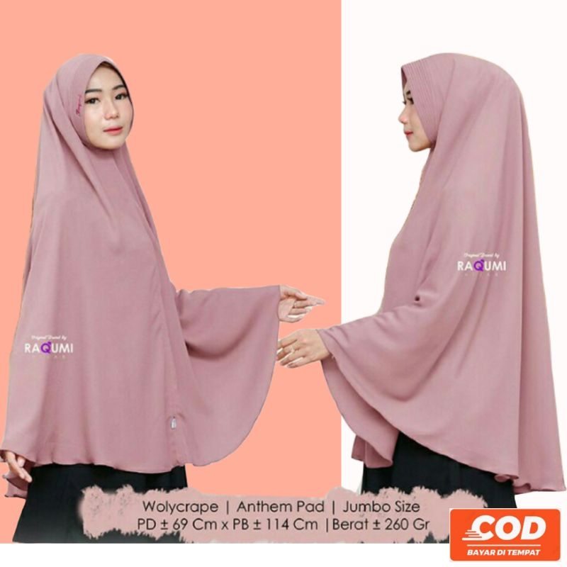 Hijab Instant Jilbab Kerudung Bergo Instan Raqumi Aiswa Terbaru Kekinian Jumbo Krudung Wanita Cantik