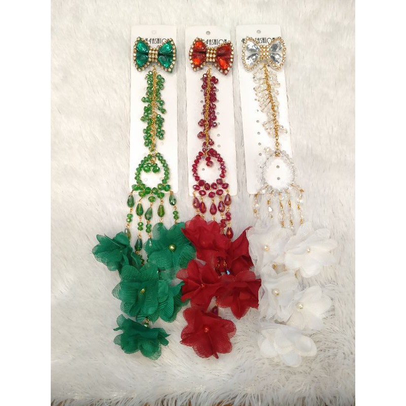 Bros dagu Jurai bunga panjang / Bros handmade / Bros cantik-1