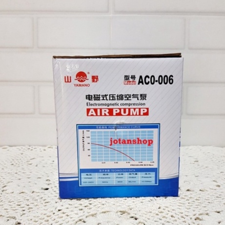 airpump Yamano ACO 006 aco006 mesin gelembung udara aerator kolam hidroponik aquarium air pump