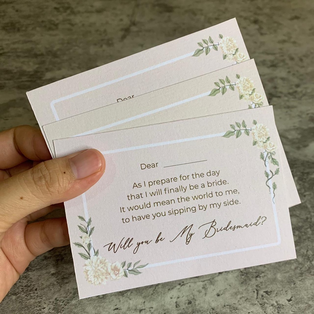 

READY STOCK Bridesmaid Card | Kartu Bridesmaid