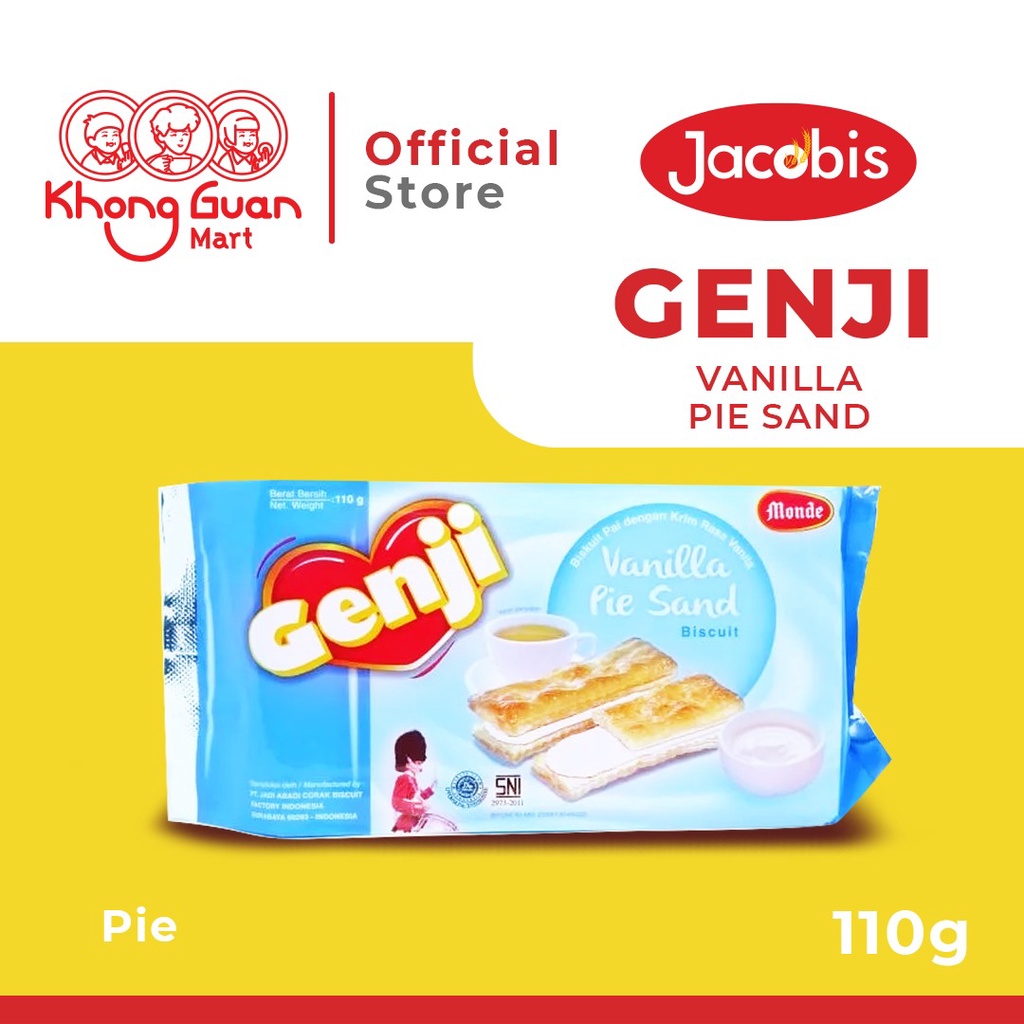 

MONDE Genji Pie Sand Vanilla Pack 110 Gram