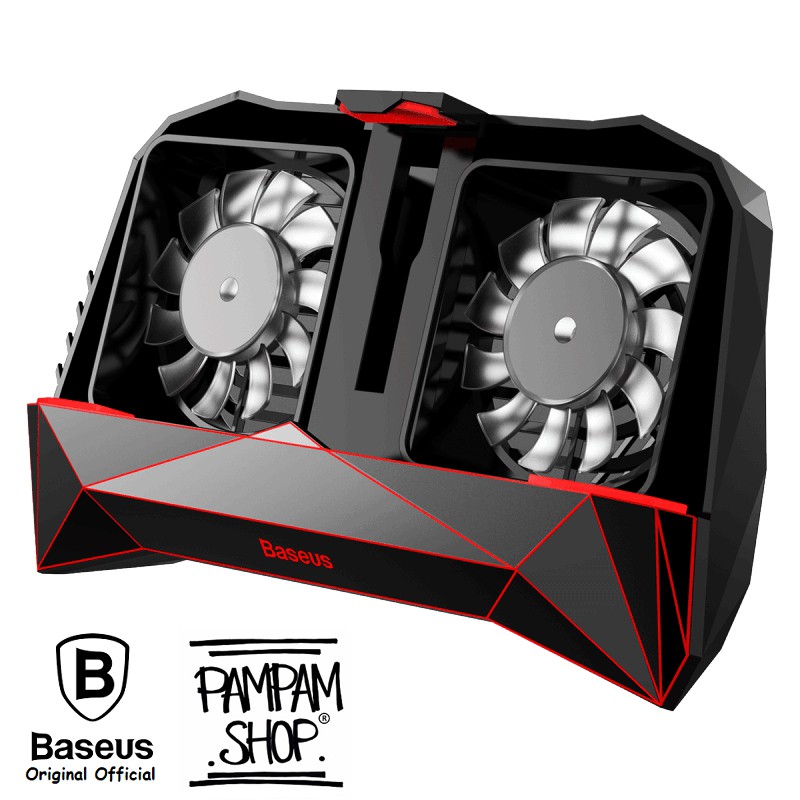 BASEUS ORIGINAL Gamepad Magic Monster Dissipate Heat Cooling Fan Game Phone Holder Handle Kipas HP