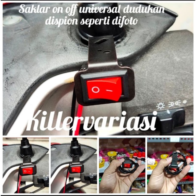 saklar on off universal semua motor model dudukan dispion motor barang sesuai foto