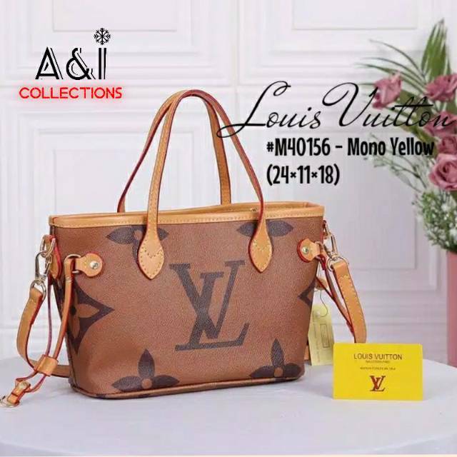 Bag Tas Wanita Slempang Neverfull Mini LV 40156 S Mono Ada Nomor Seri