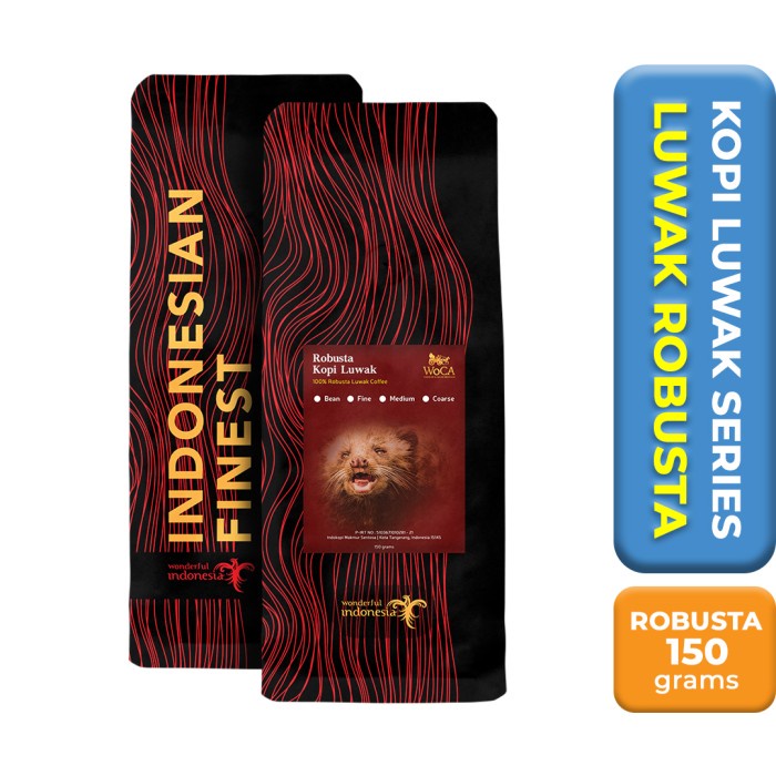 

201ggffg Woca Kopi Luwak Robusta 150 Gram - Biji Ds20X11