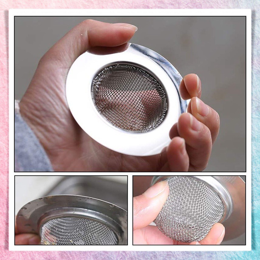 Saringan Wastafel Cuci Piring Stainless Jala Saringan Afur Bak Cuci Gelas Sink Strainer Filter Air