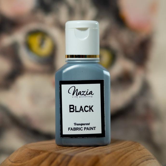 

*#*#*#] Cat Kain Tekstil Black Nazia Fabric Paint (Cat Textile)