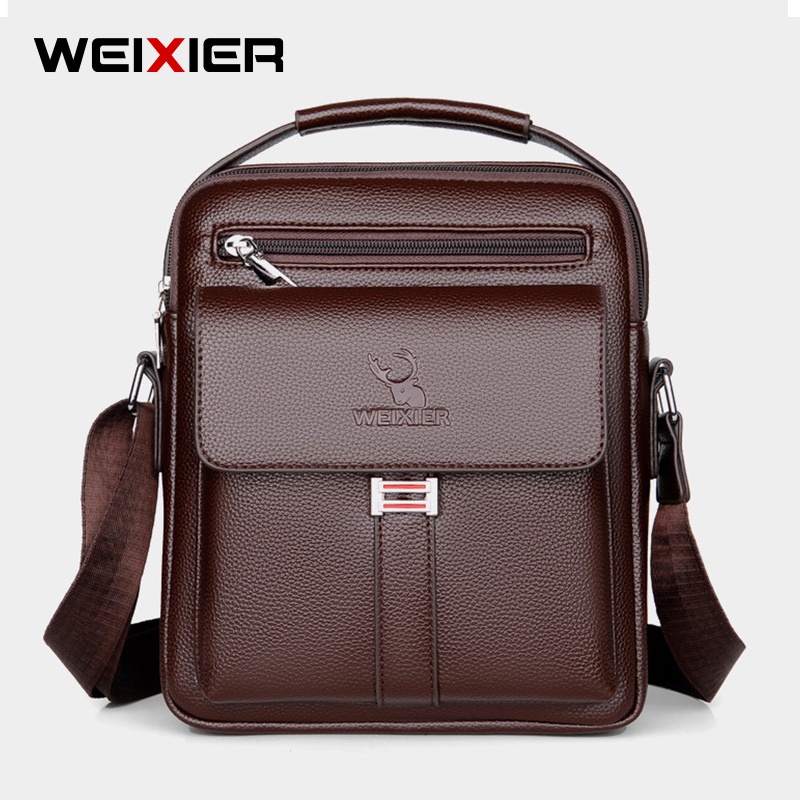 WEIXIER D244 Tas Selempang Pria Kulit Sling Bag Premium WK-SBY