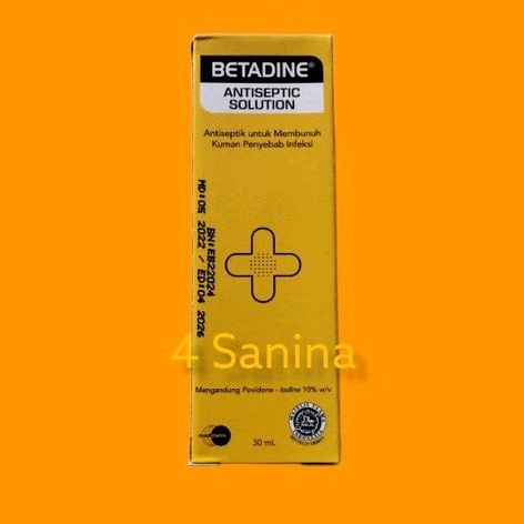 Betadin antiseptic solution 15ml &amp; 30 ml / Betadin antiseptik / obat luka betadin